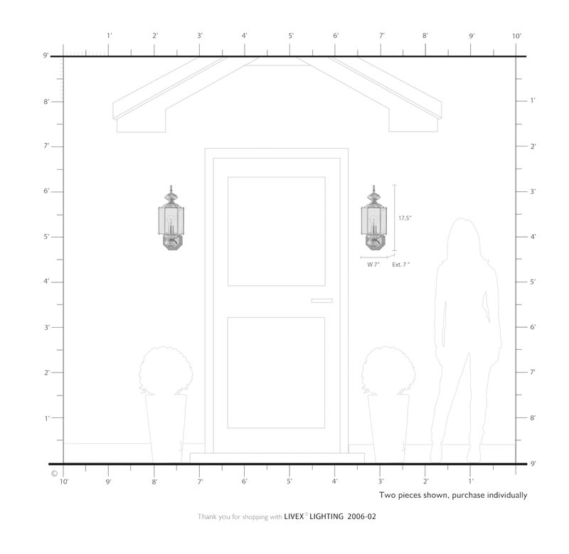 Livex Lighting 2006-02 Basics 1 Light PB Outdoor Wall Lantern, Polished Brass - Image 3